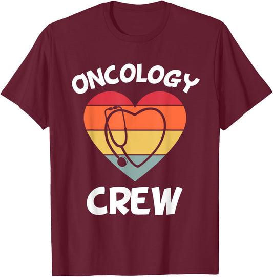 Oncology Nurse Appreciation Cancer Team Doctor Pediatric CNA T-Shirt - T-Shirt | Maroon