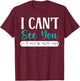 Braille Blind Awareness Visually Impaired Disability T-Shirt - T-Shirt | Maroon