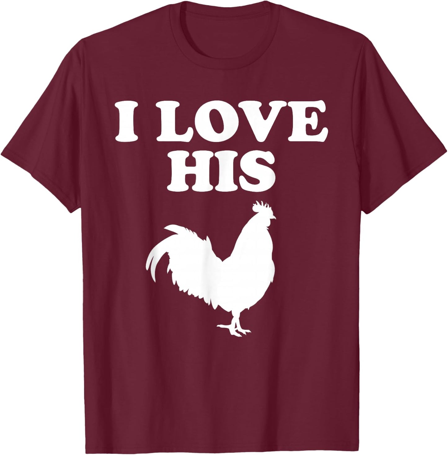 I love her Kitty cat I like his rooster matching couple love T-Shirt - T-Shirt | Maroon
