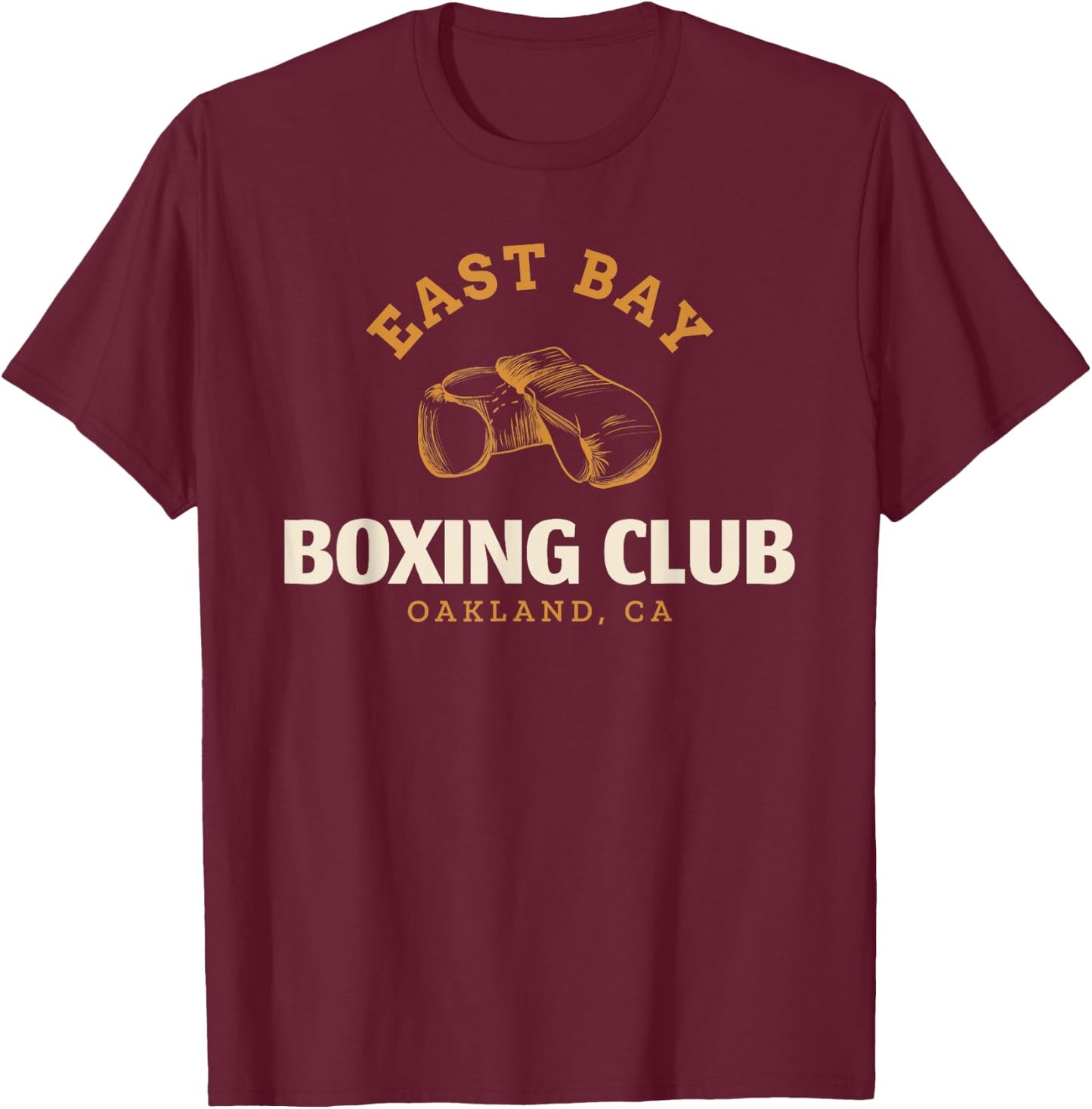 East Bay Oakland Boxing Club - Boxing T-Shirt - T-Shirt | Maroon