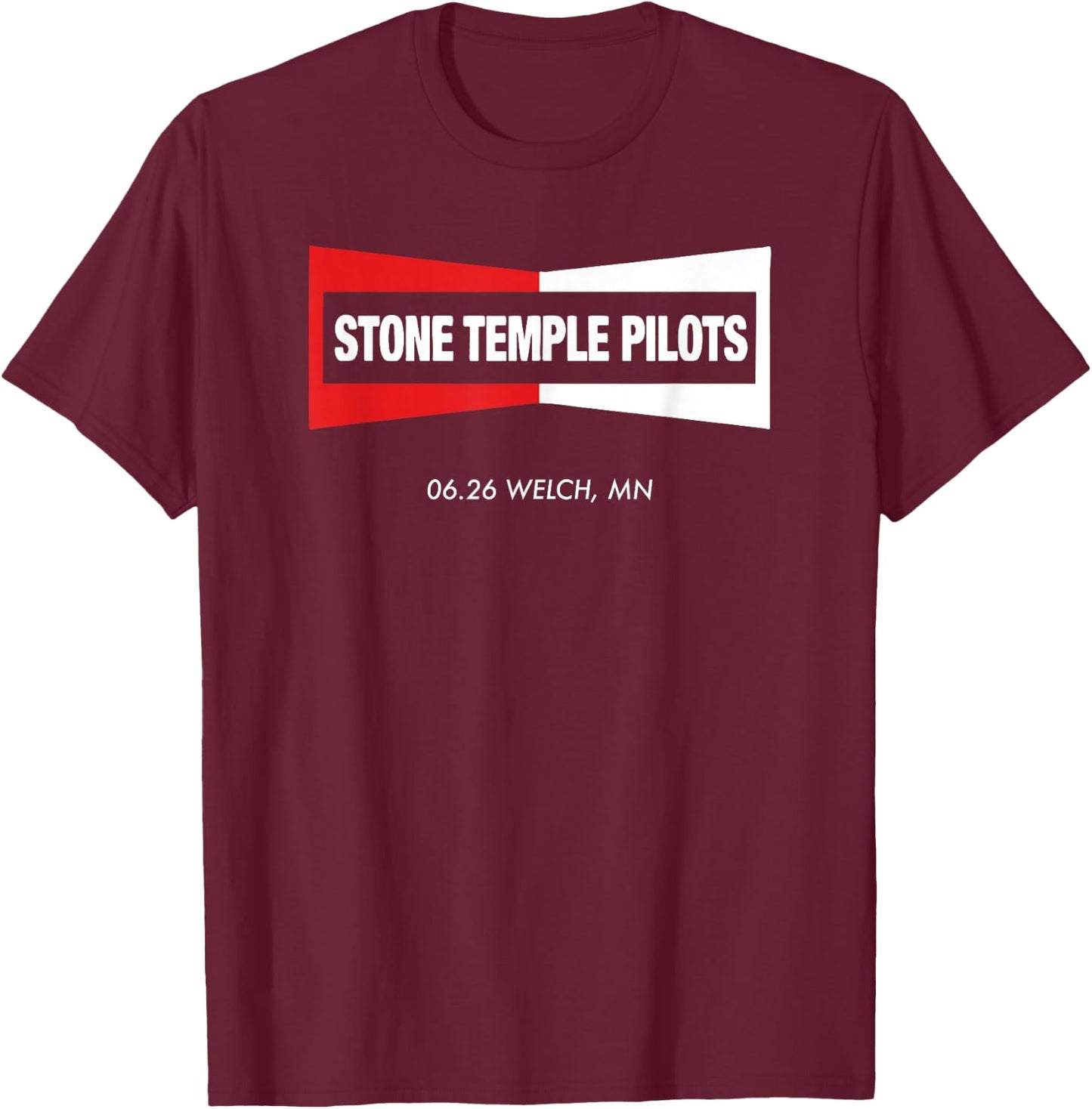 Stone Temple Pilots The Rise of Rock Welch T-Shirt - T-Shirt | Maroon
