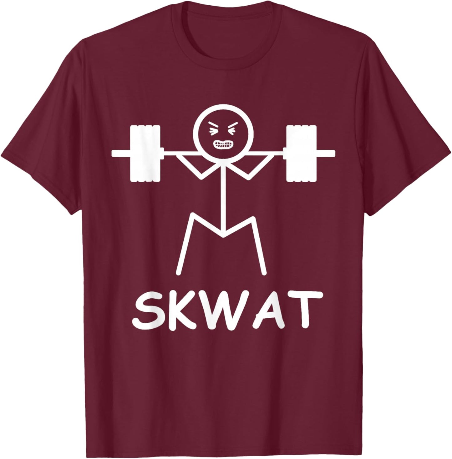 Skwat - Squat heavy T-Shirt - T-Shirt | Maroon