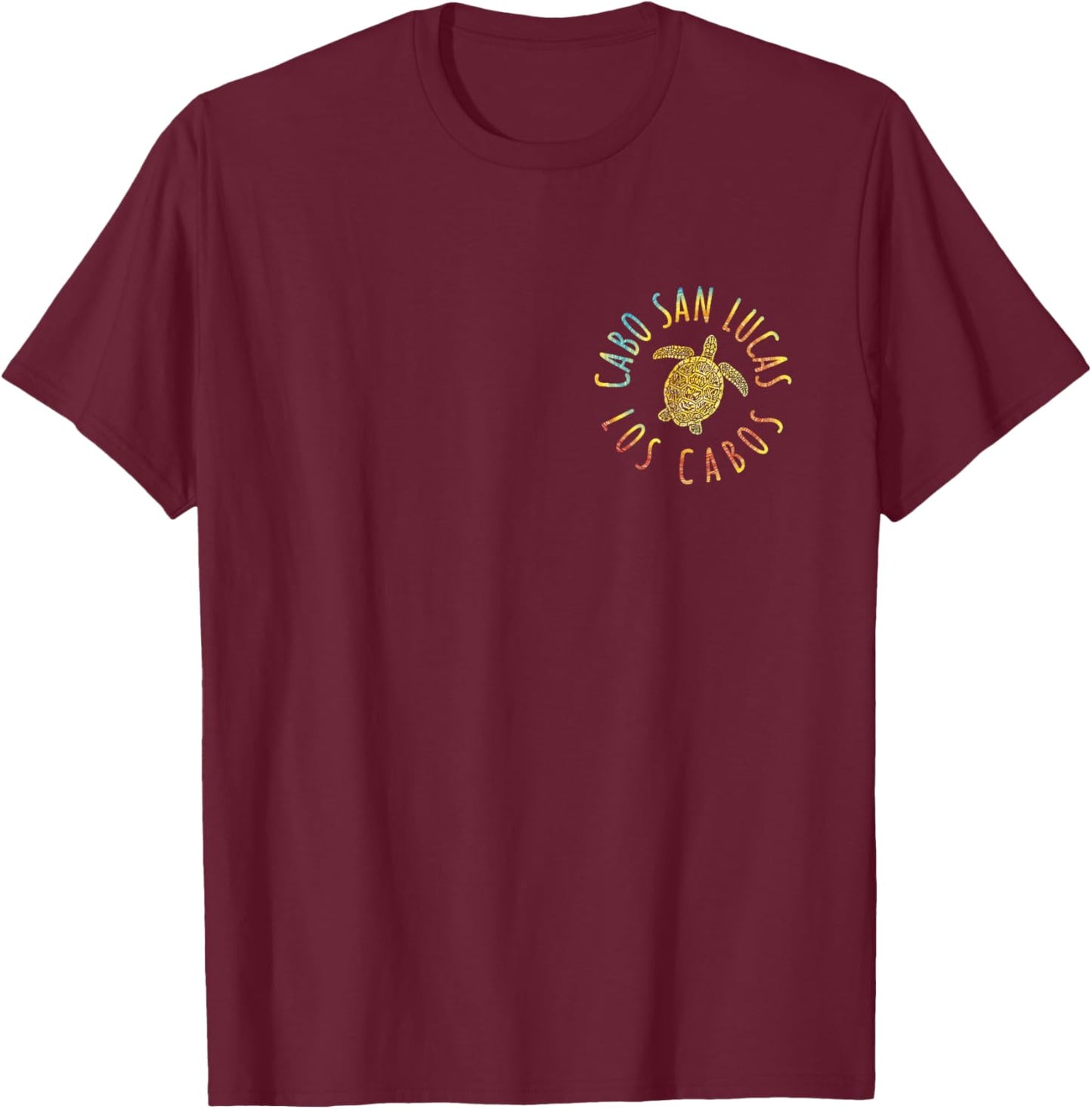 JCombs: Cabo San Lucas, Mexico, Sea Turtle (2-Sided) T-Shirt - T-Shirt | Maroon
