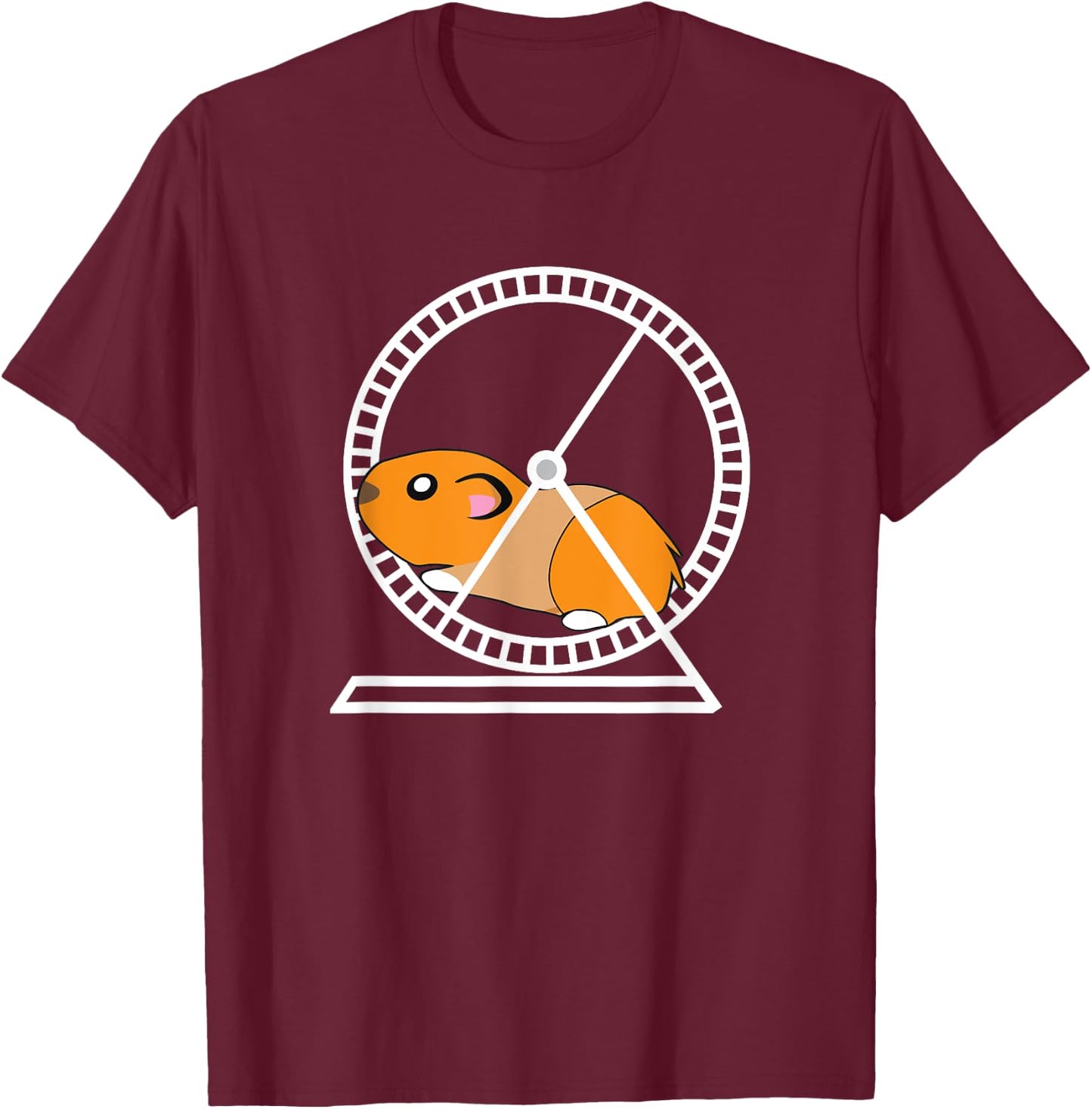 Hamster Wheel T-Shirt - T-Shirt | Maroon