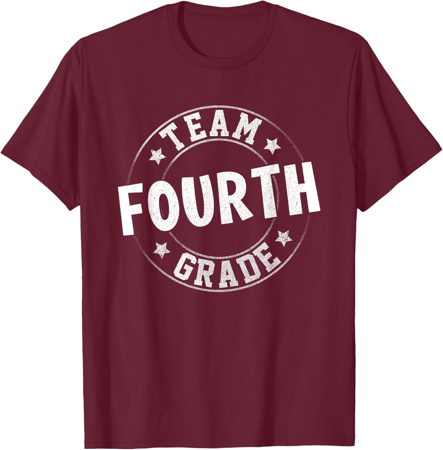 Team Fourth Grade Teacher Student Back To School 4th Grade T-Shirt - T-Shirt | Maroon
