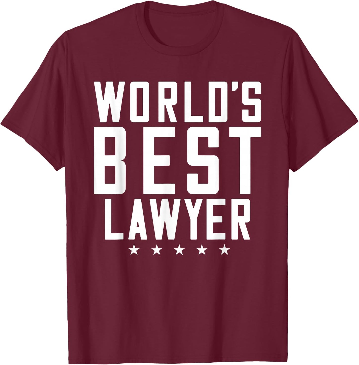 World´s best Lawyer T-Shirt - T-Shirt | Maroon