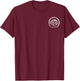 805 VIBES for the Love of Santa Barbara OCEAN & MOUNTAINS T-Shirt - T-Shirt | Maroon