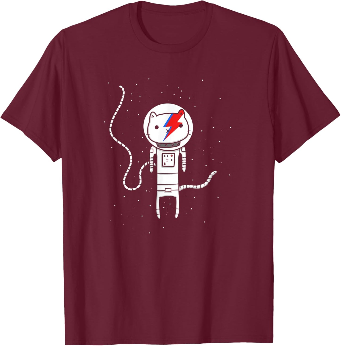 Major Tom Cat | Astronaut Kitty Women Kids T-Shirt - T-Shirt | Maroon