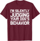 Funny Dog Trainer Gift Men Dog Agility Training T-Shirt - T-Shirt | Maroon