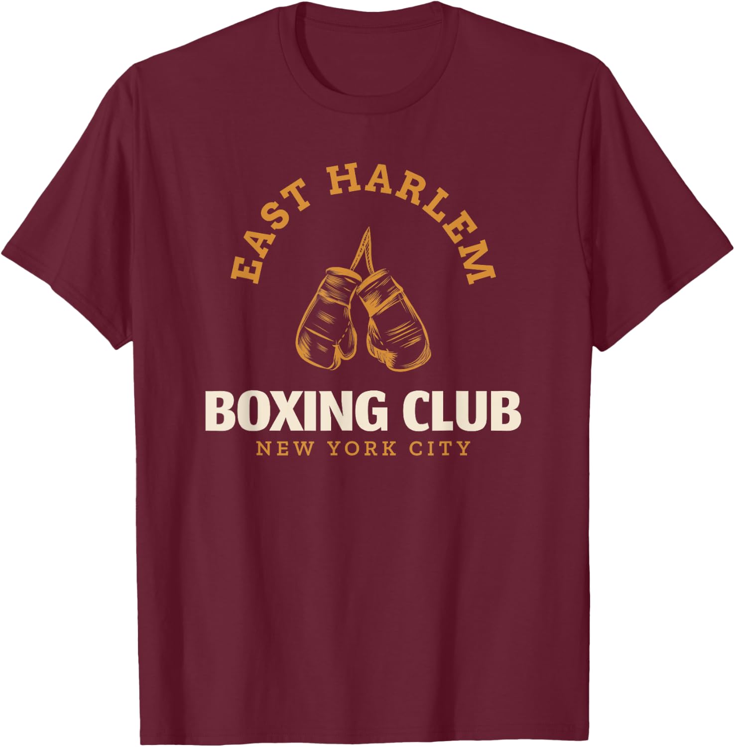 East Harlem New York City Boxing Club - Boxing T-Shirt - T-Shirt | Maroon