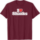 I Love Sharks T-Shirt - T-Shirt | Maroon