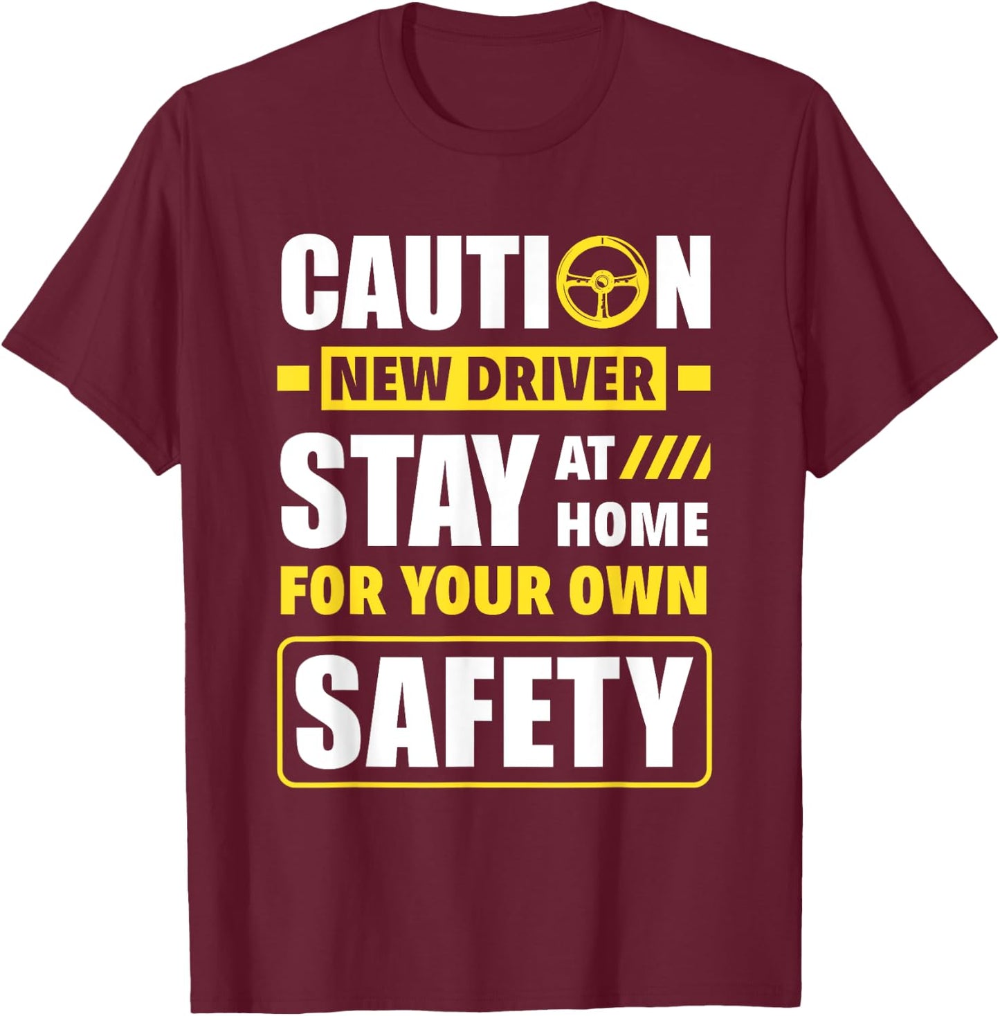 Funny Driver's License New Driver T-Shirt - T-Shirt | Maroon