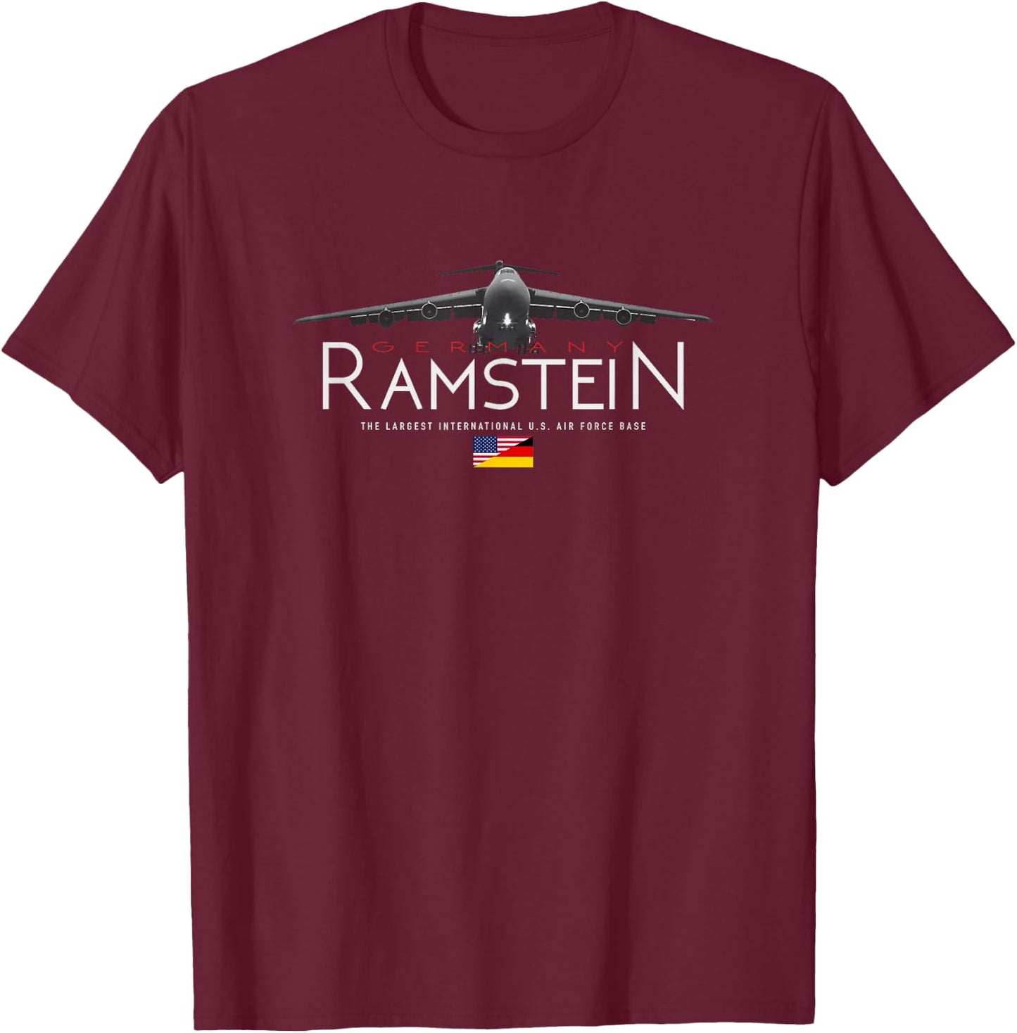 Germany Ramstein T-Shirt - T-Shirt | Maroon