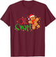 Gingerbread Christmas Oh Snap! Baking Baker Holiday T-Shirt - T-Shirt | Maroon