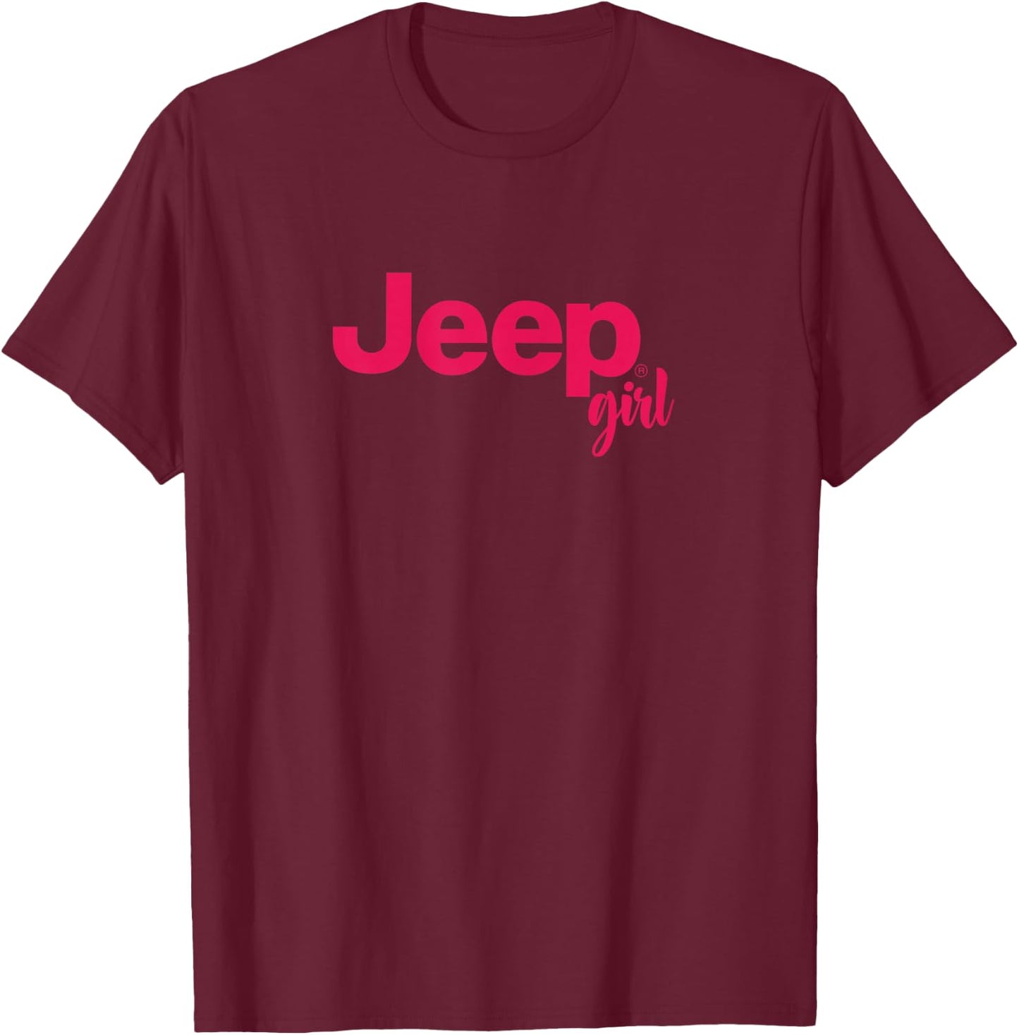 Jeep Girl T-Shirt - T-Shirt | Maroon