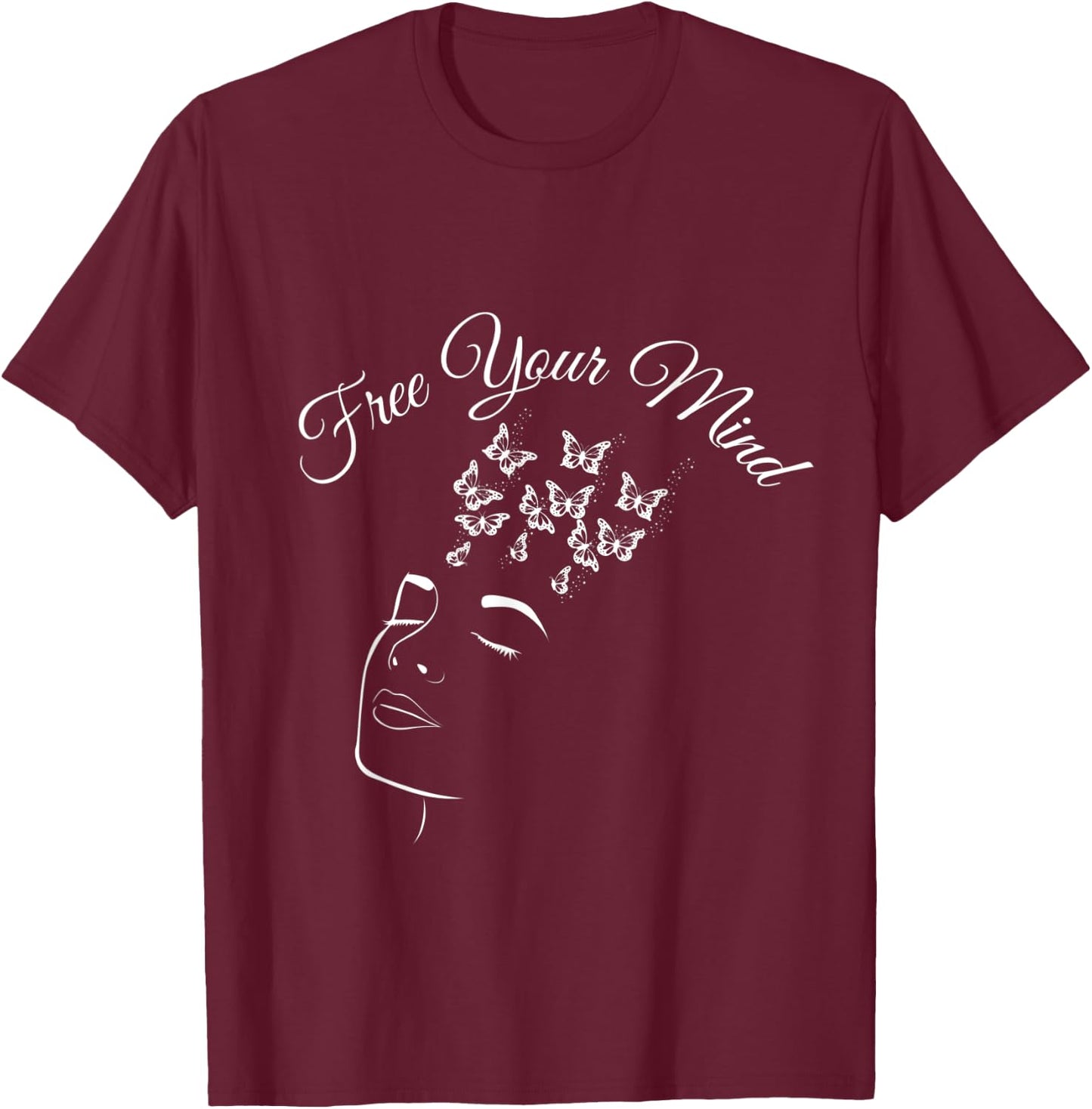 Free Your Mind T-Shirt - T-Shirt | Maroon