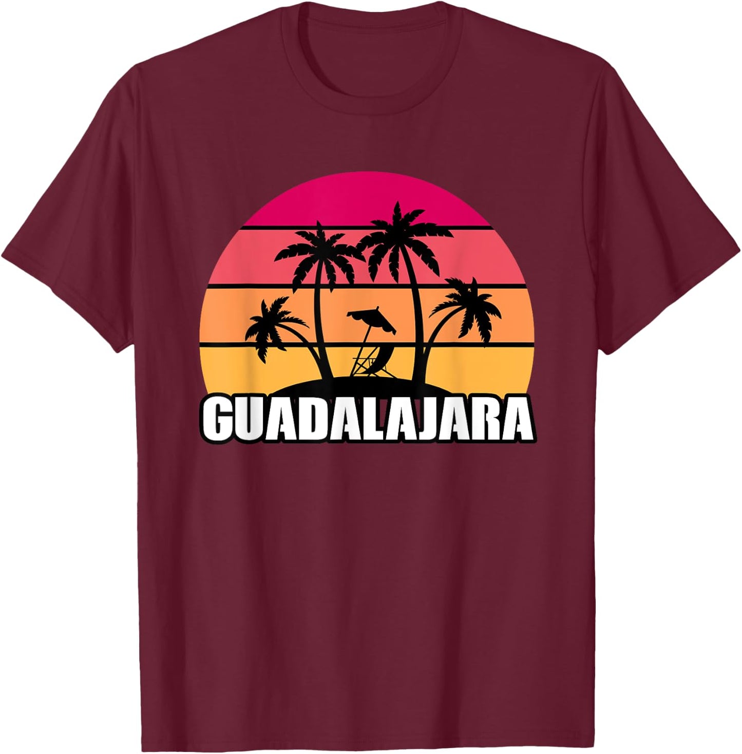 Guadalajar Mexico T Shirt Guadalajara Vacation Souvenir Gift T-Shirt - T-Shirt | Maroon