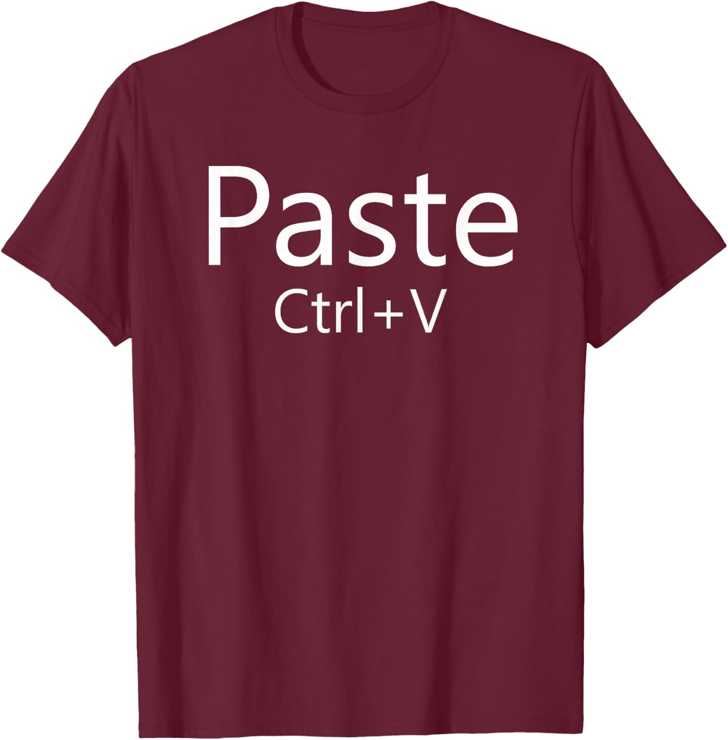Paste Copy Halloween Couples Costume Matching Set Nerd Geek T-Shirt - T-Shirt | Maroon
