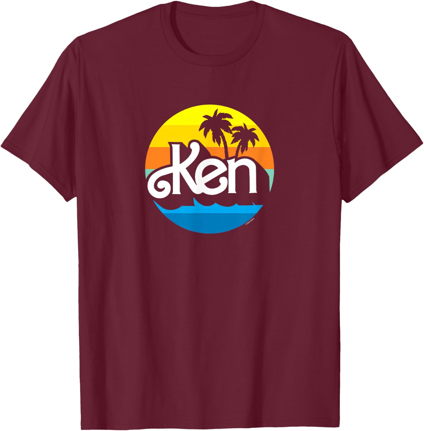 Barbie - Ken Retro Summer T-Shirt - T-Shirt | Maroon