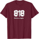 818 - Made In Los Angeles Distressed Vintage T-Shirt - T-Shirt | Maroon