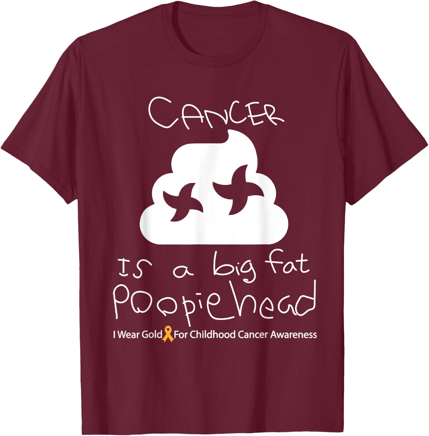 Childhood Cancer Awareness Month Warrior T-Shirt - T-Shirt | Maroon