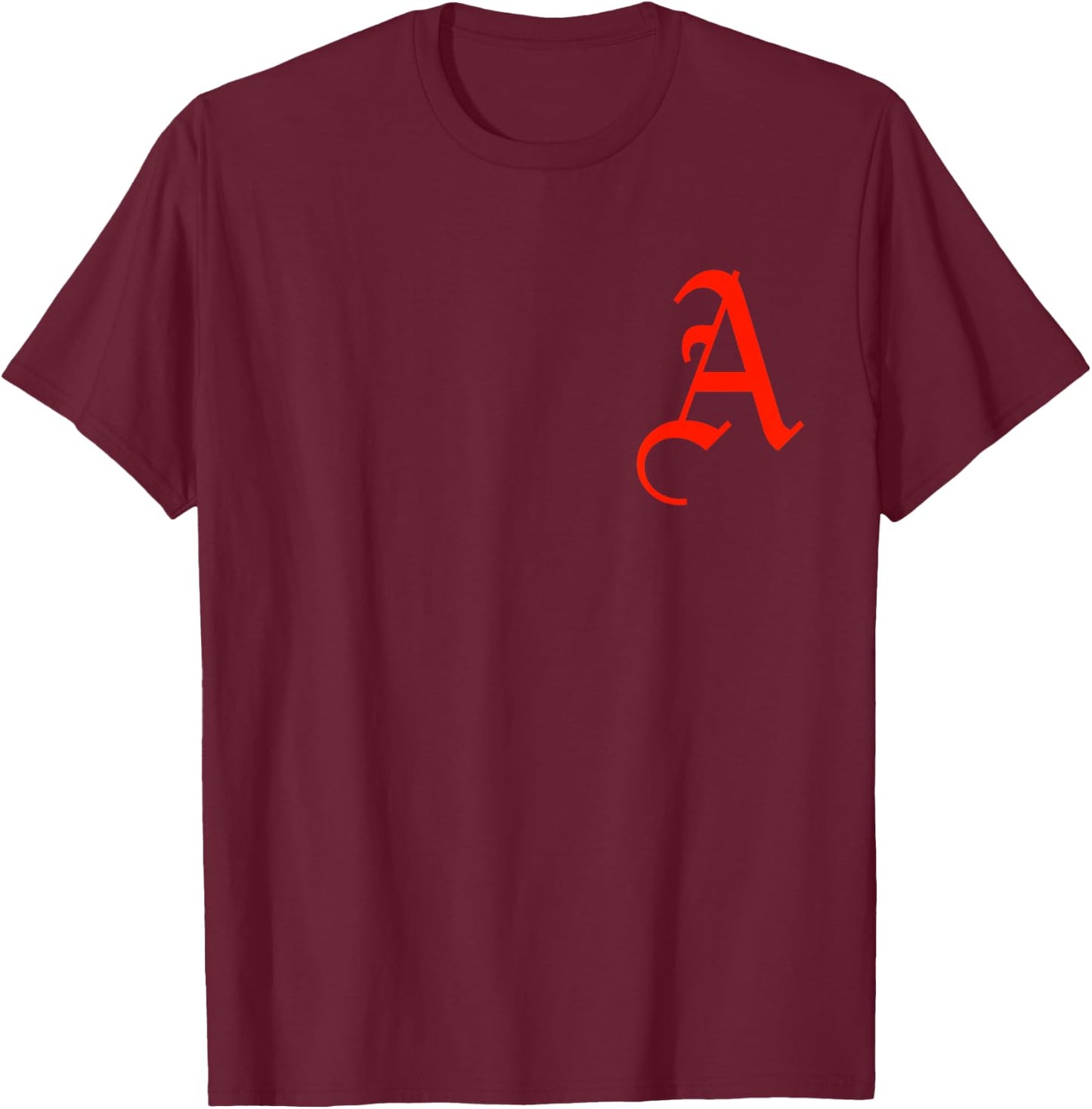 The Scarlet Letter A red T-Shirt - T-Shirt | Maroon
