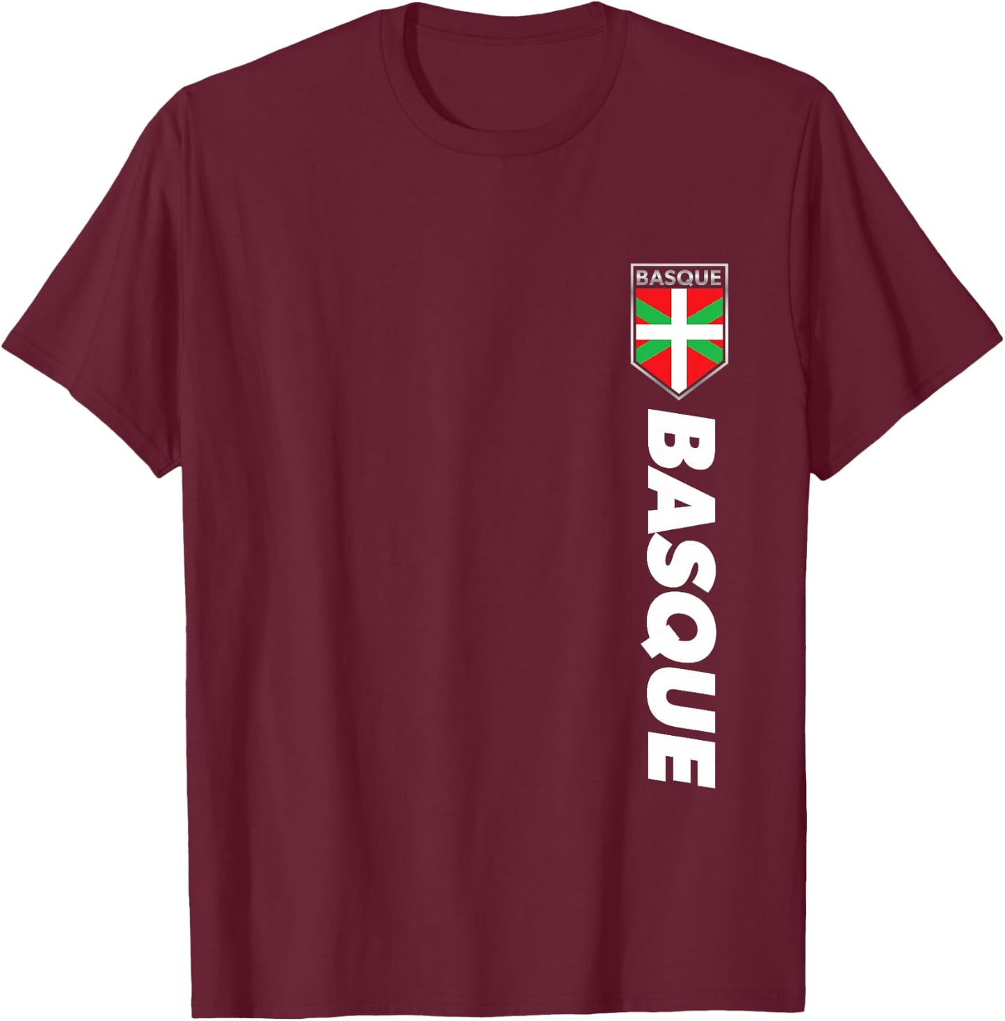 Basque Spain Victory Basque Football Jersey Style T-Shirt - T-Shirt | Maroon