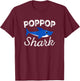 PopPop Shark T-Shirt - T-Shirt | Maroon