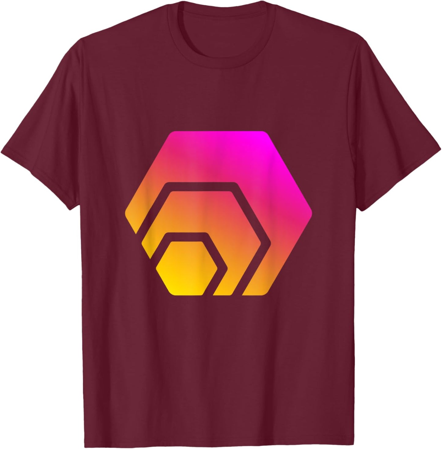 Hex Logo | The hex Crypto and hex Crypto Logo T-Shirt - T-Shirt | Maroon