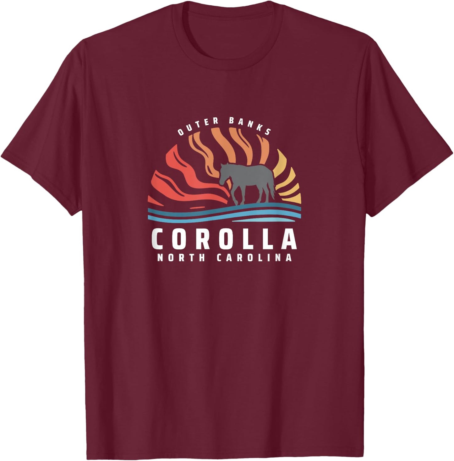 Corolla Wild Horse T-Shirt - T-Shirt | Maroon