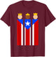 Puerto Rican Three Kings Flag Reyes Magos de Puerto Rico T-Shirt - T-Shirt | Maroon