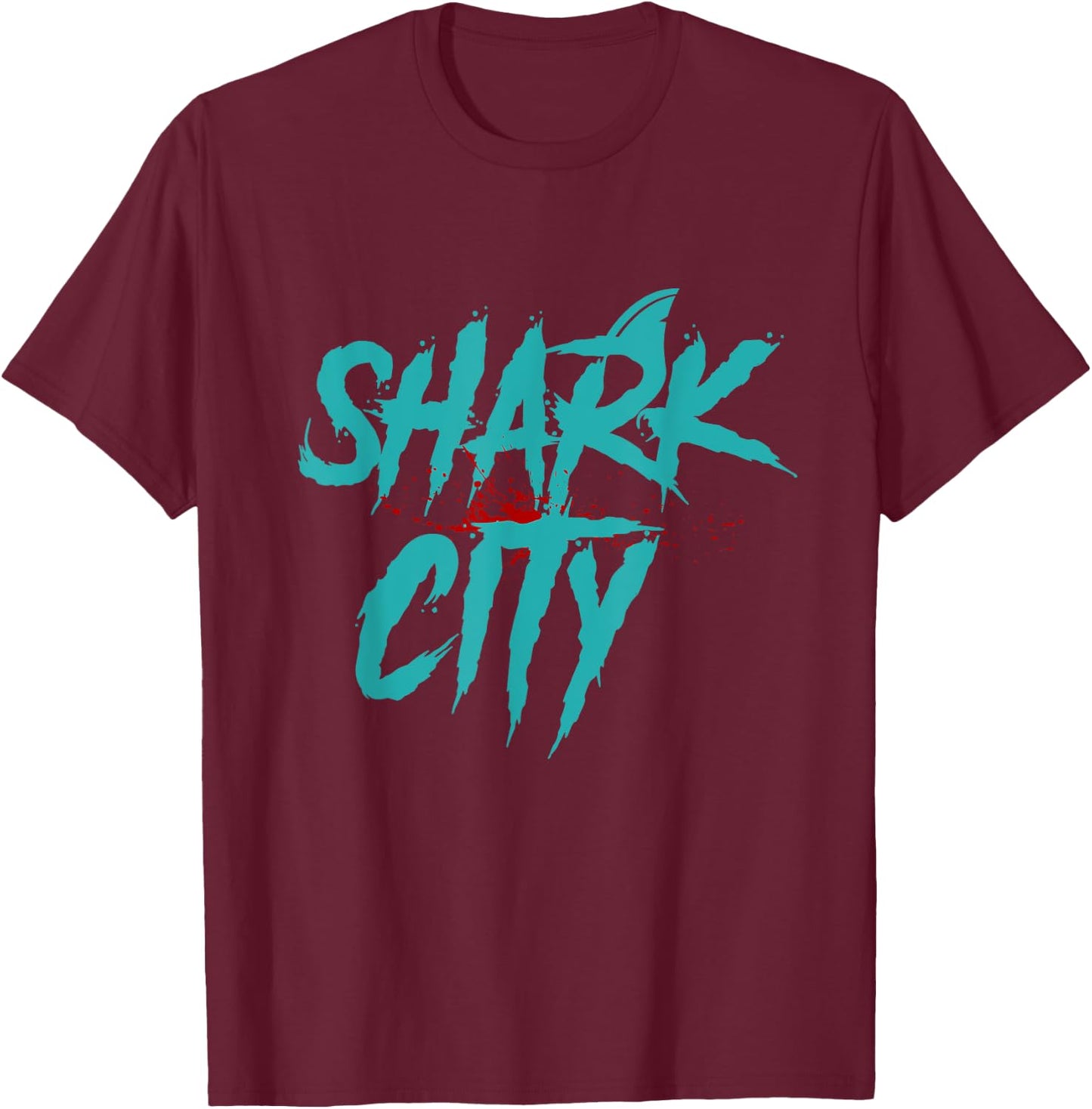 Shark City, San Jose Savages, San Jo, 408, SJ San Jose Shirt T-Shirt - T-Shirt | Maroon