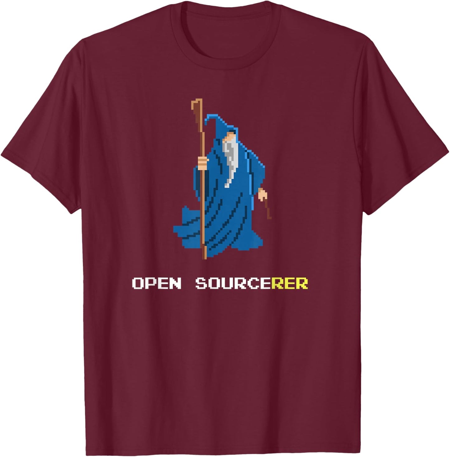 Open Source Shirt - Open Sourcerer - Open Sorcerer T-Shirt - T-Shirt | Maroon
