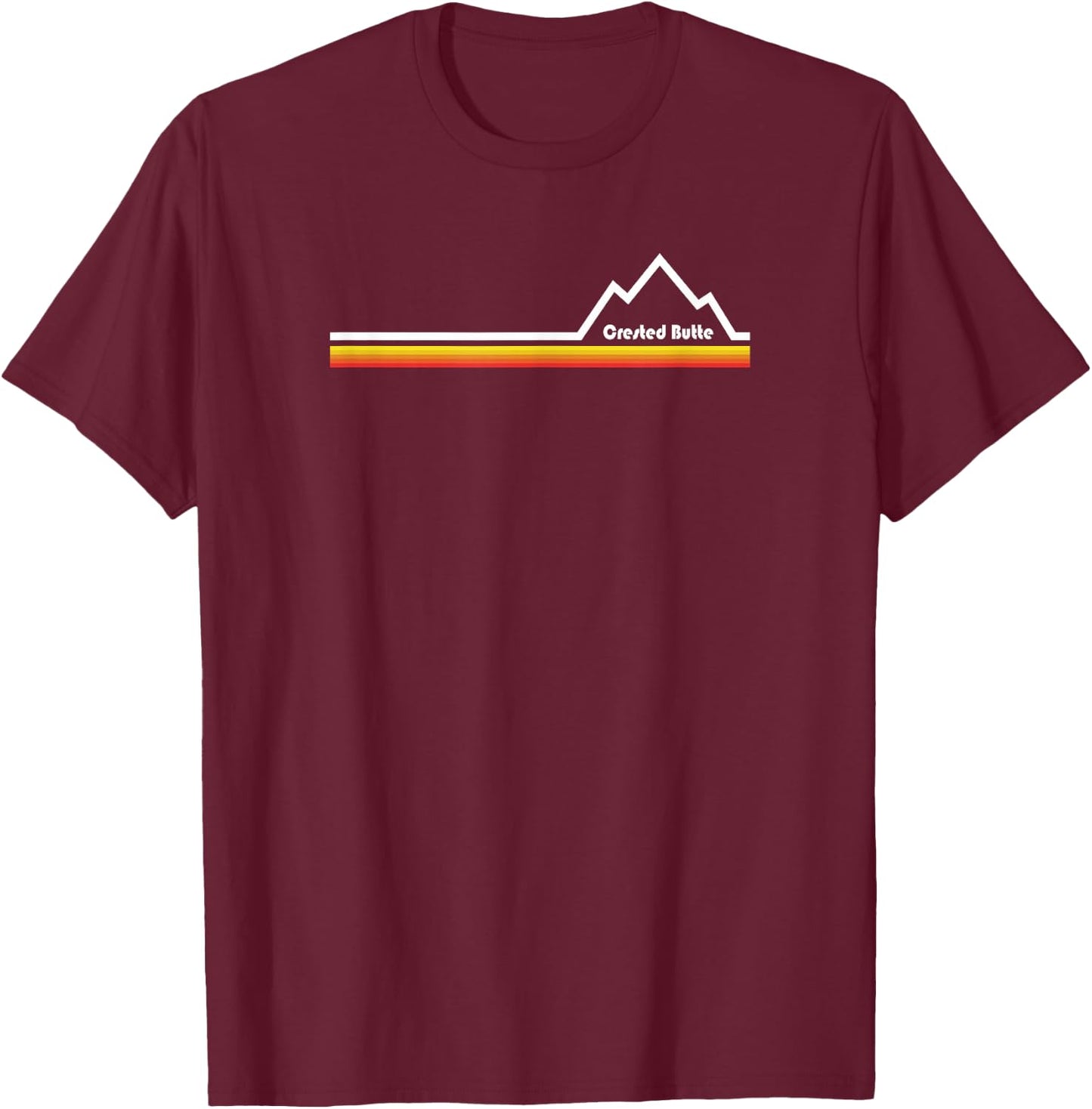 Crested Butte Colorado T-Shirt - T-Shirt | Maroon