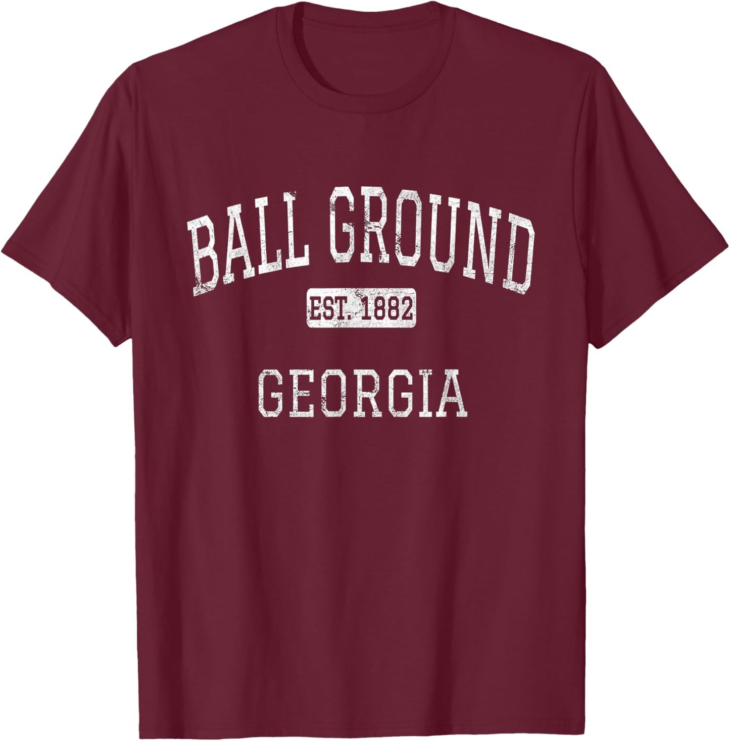 Ball Ground Georgia GA Vintage T-Shirt - T-Shirt | Maroon