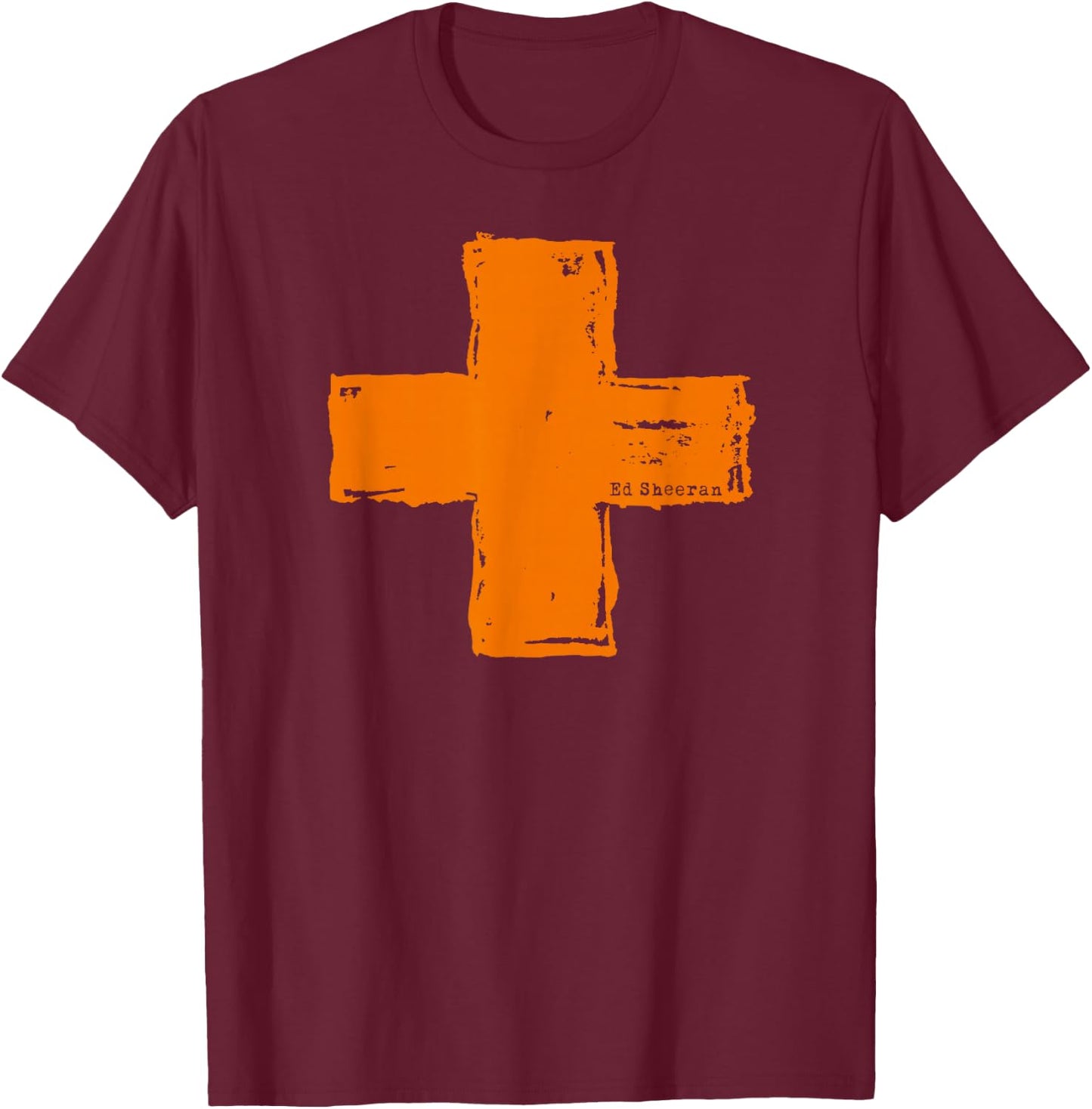 Ed Sheeran Plus T-Shirt - T-Shirt | Maroon