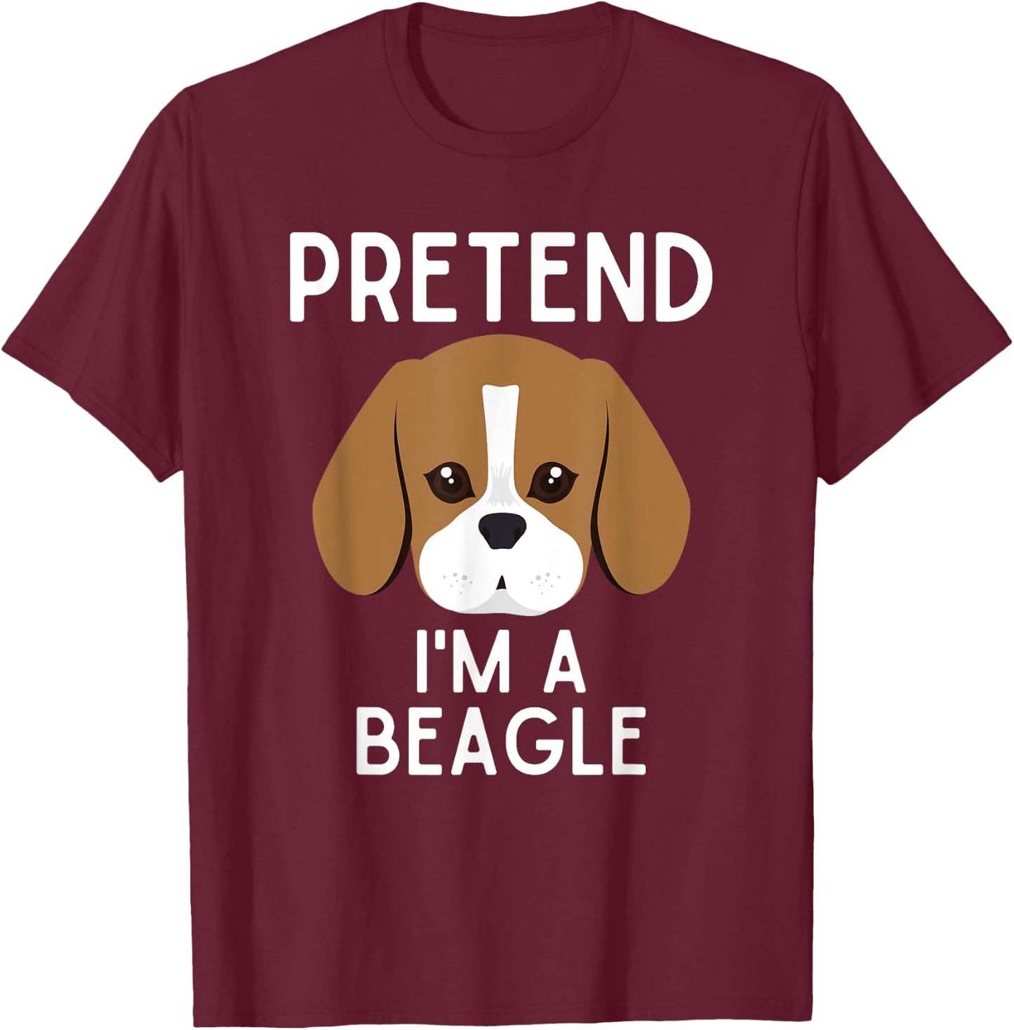 Halloween Beagle Costume Men Women Adult Beagle T-Shirt - T-Shirt | Maroon