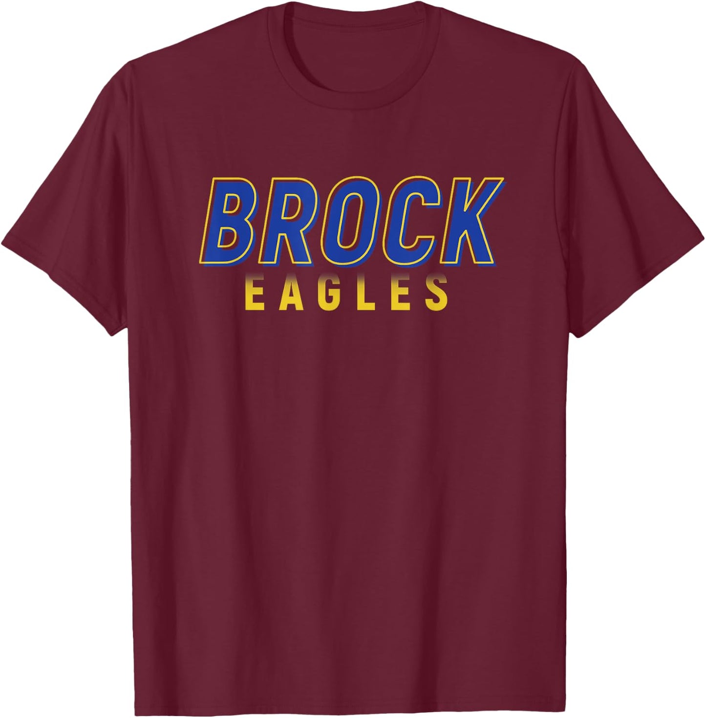 Brock Texas Brock Eagles T-Shirt - T-Shirt | Maroon
