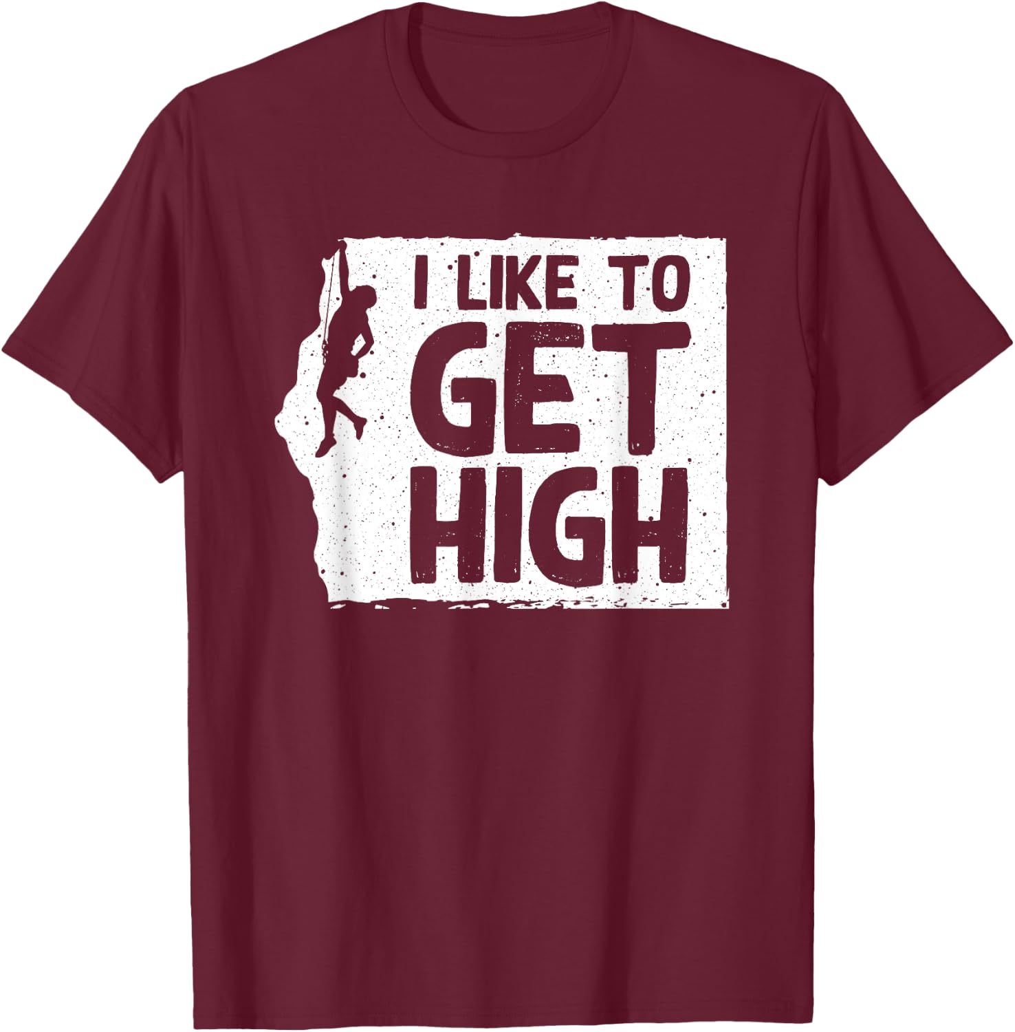 Funny Rock Climbing Women Mountain Indoor Bouldering T-Shirt - T-Shirt | Maroon