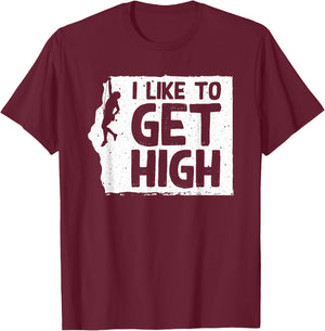Funny Rock Climbing Women Mountain Indoor Bouldering T-Shirt - T-Shirt | Maroon