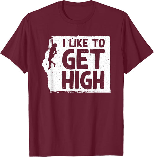 Funny Rock Climbing Women Mountain Indoor Bouldering T-Shirt - T-Shirt | Maroon