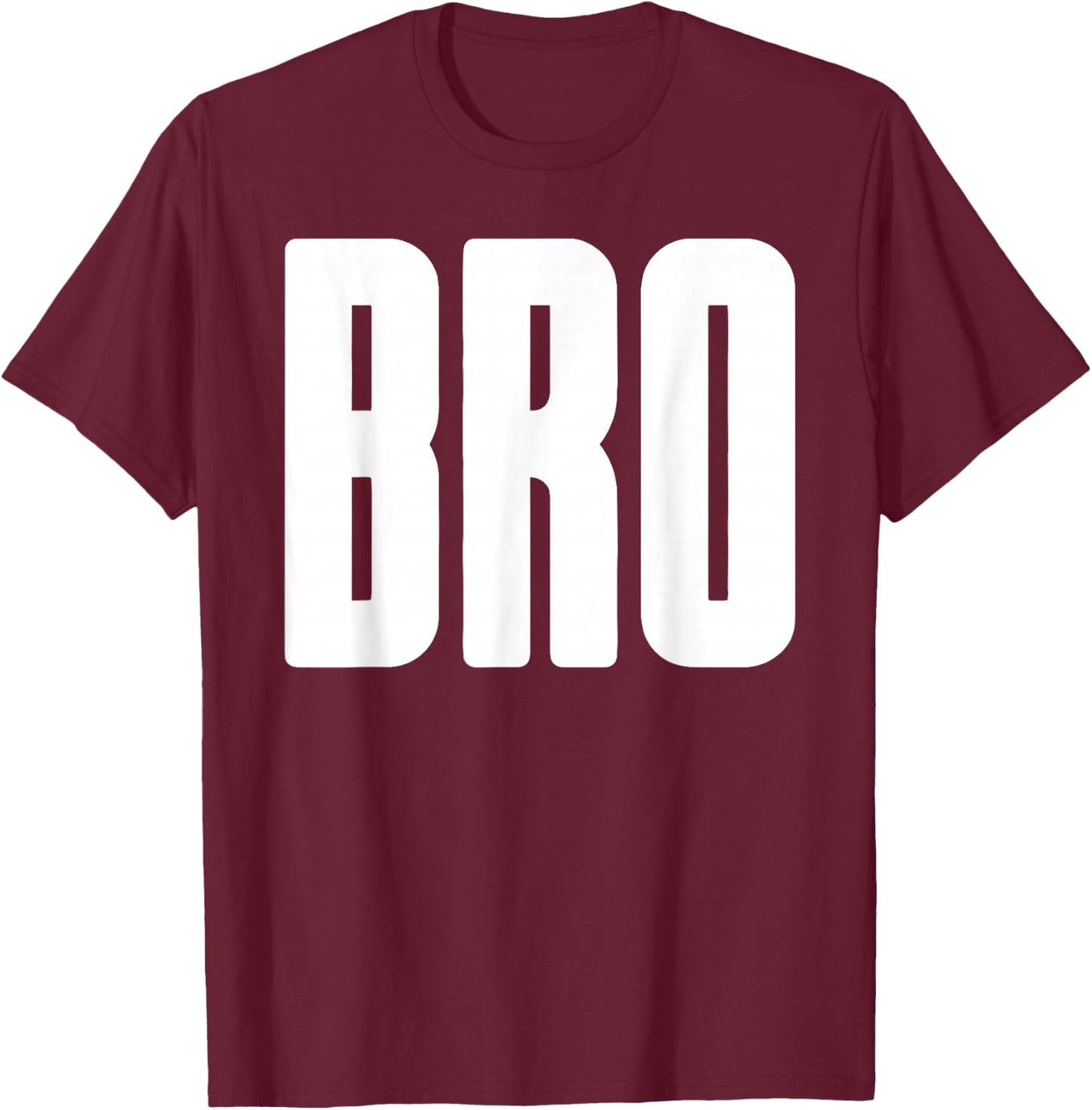BRO - Big Little Buddy Friend Cool Fraternity T-Shirt - T-Shirt | Maroon