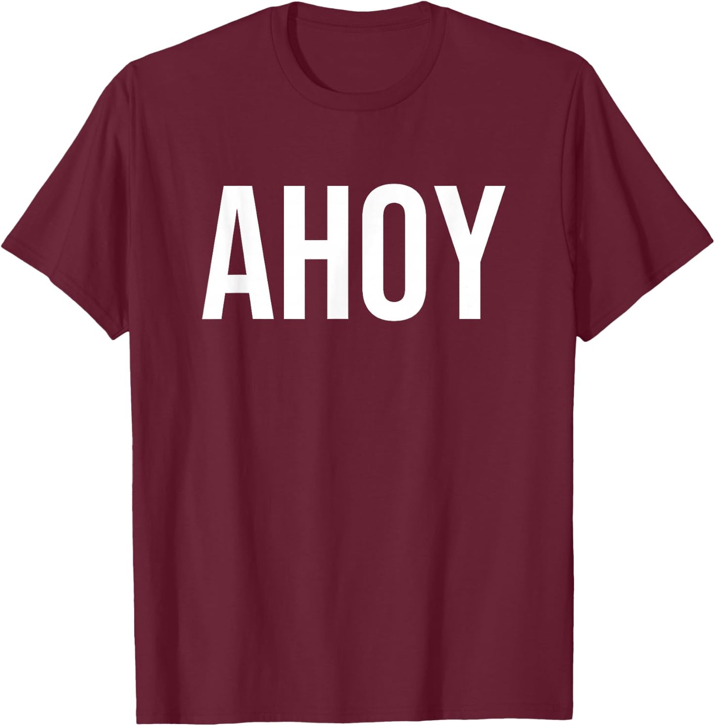 Ahoy T-Shirt - T-Shirt | Maroon