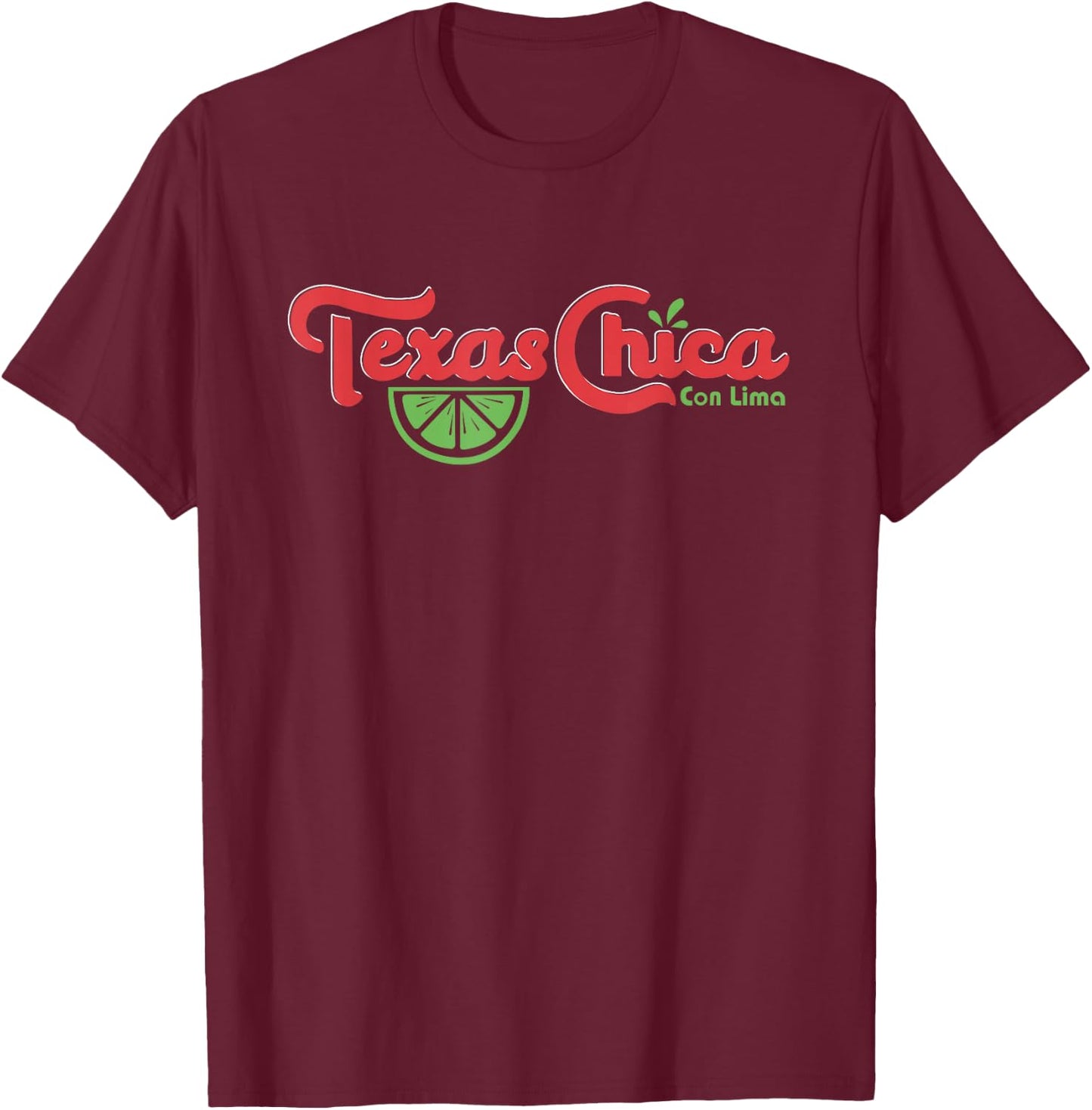 Women Texas Chica Latina Graphic 1 Proud Vintage Texas Pride T-Shirt - T-Shirt | Maroon