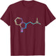 Spiritual DMT Molecule for Psychedelic Art Lovers T-Shirt - T-Shirt | Maroon