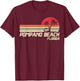 Summer Vacation Vintage Florida Pompano Beach T-Shirt - T-Shirt | Maroon