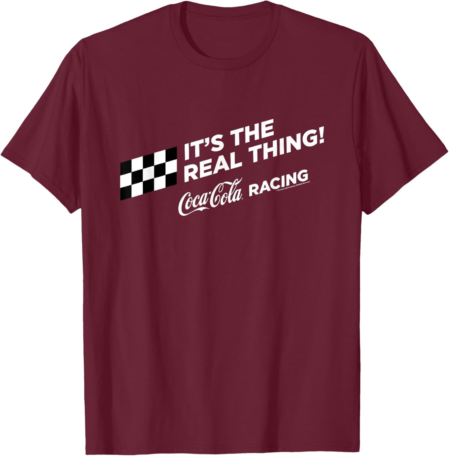 Coca-Cola Racing It's The Real Thing T-Shirt - T-Shirt | Maroon
