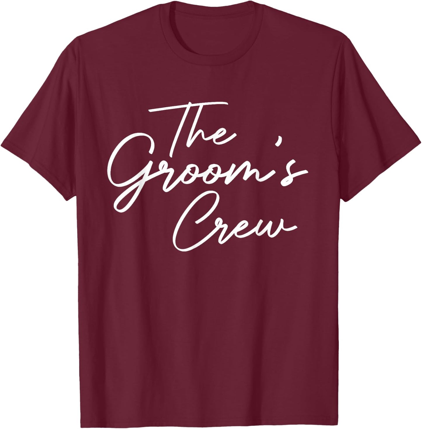 Groom Crew Bachelor Party Groomsmen Stag Group Outfit Men's T-Shirt - T-Shirt | Maroon