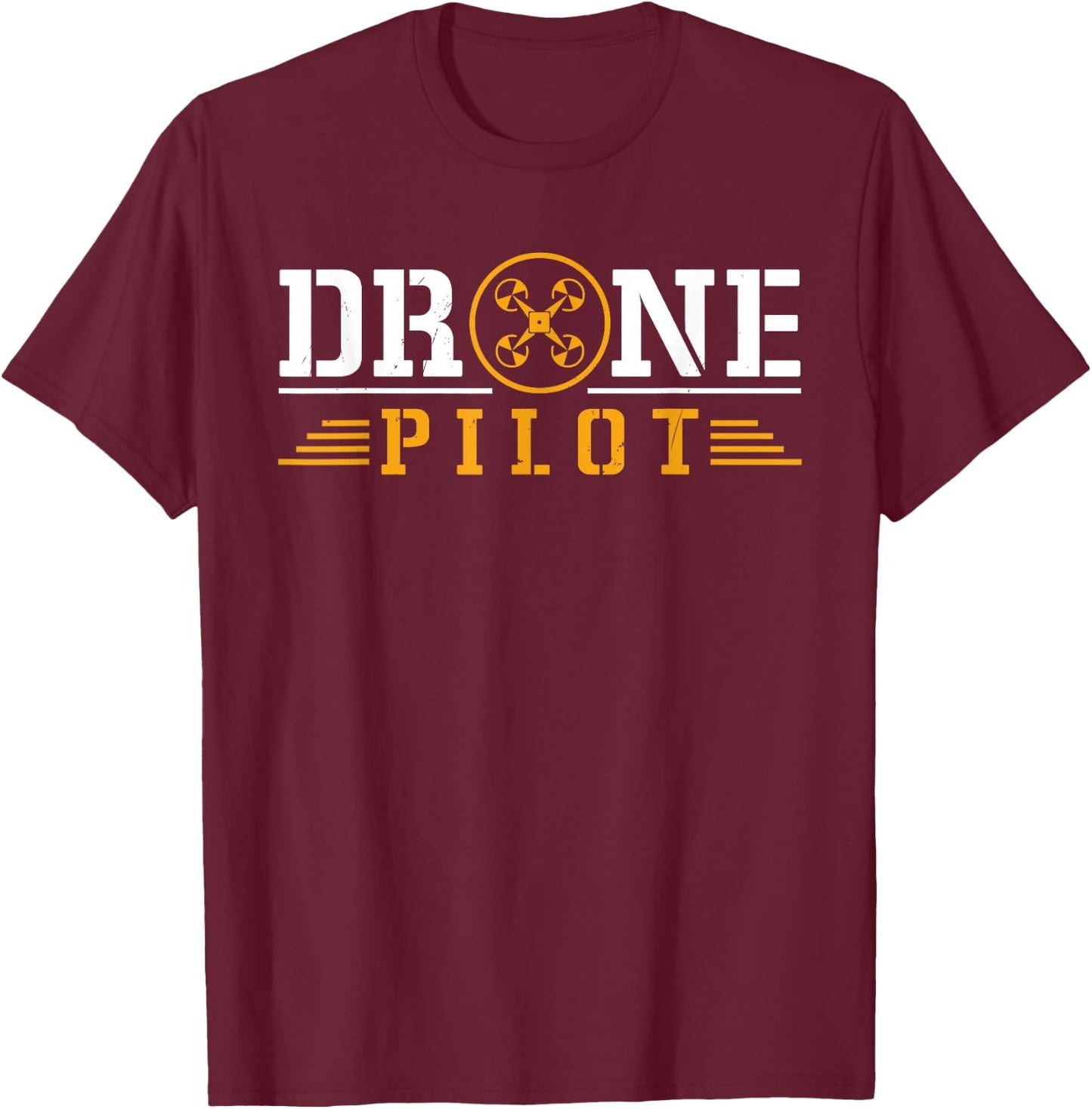 Drone Pilot Funny Quadrotor Drone Pilot Drones T-Shirt - T-Shirt | Maroon