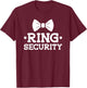 Ring Security Marriage Kids Toddler Wedding Ring Bearer T-Shirt - T-Shirt | Maroon